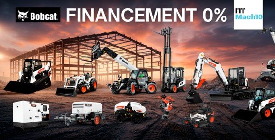 Bobcat vous facilite la tâche : 0 % d'intérêt, 100 % d'opportunités