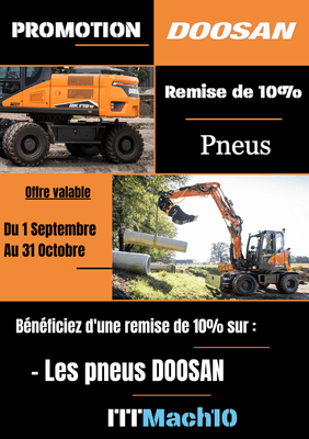 PROMOTION DE RENTRÉE DOOSAN