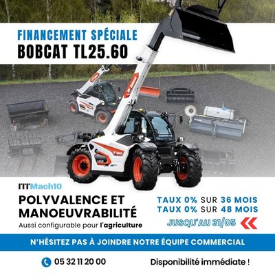 OFFRE TÉLESCOPIQUES BOBCAT : FINANCEMENT À TAUX 0% 