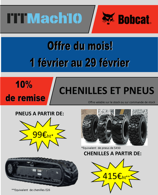 OFFRE SPÉCIALE CHENILLES/PNEUS!